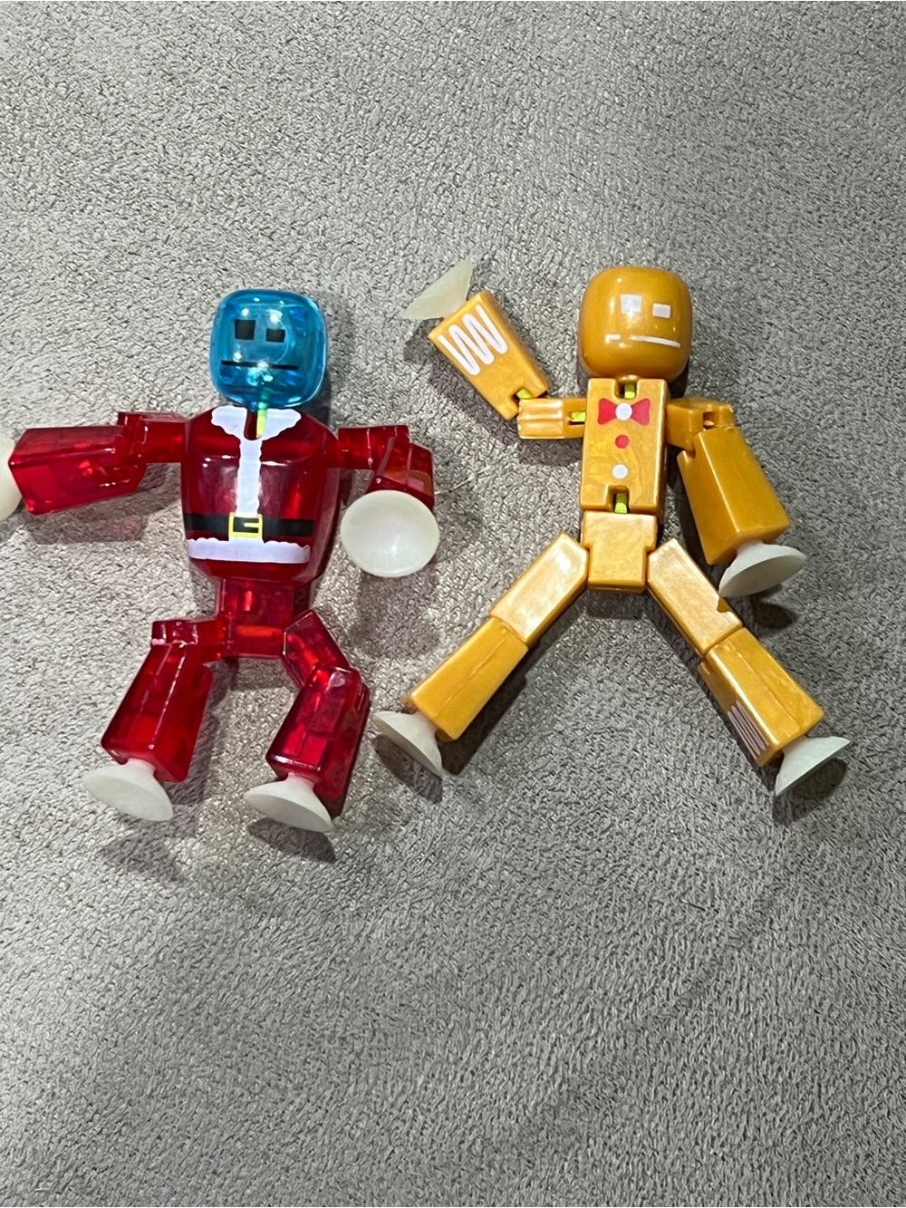Stikbot Gingerbread Man & Santa Figure Christmas Holiday Posable Stop Motion